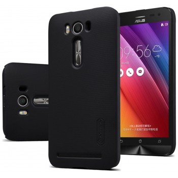 Zenfone 2 Laser Ze500kg/Ze500kl deklas juodas "Nillkin" Frosted Shield + plevele